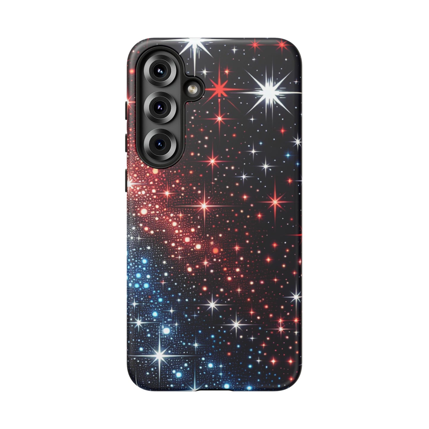 Phone Case, American Starry Night Tough Case, USA Flag Protective Cover, Patriotic iPhone Accessory, Military Veteran Gift