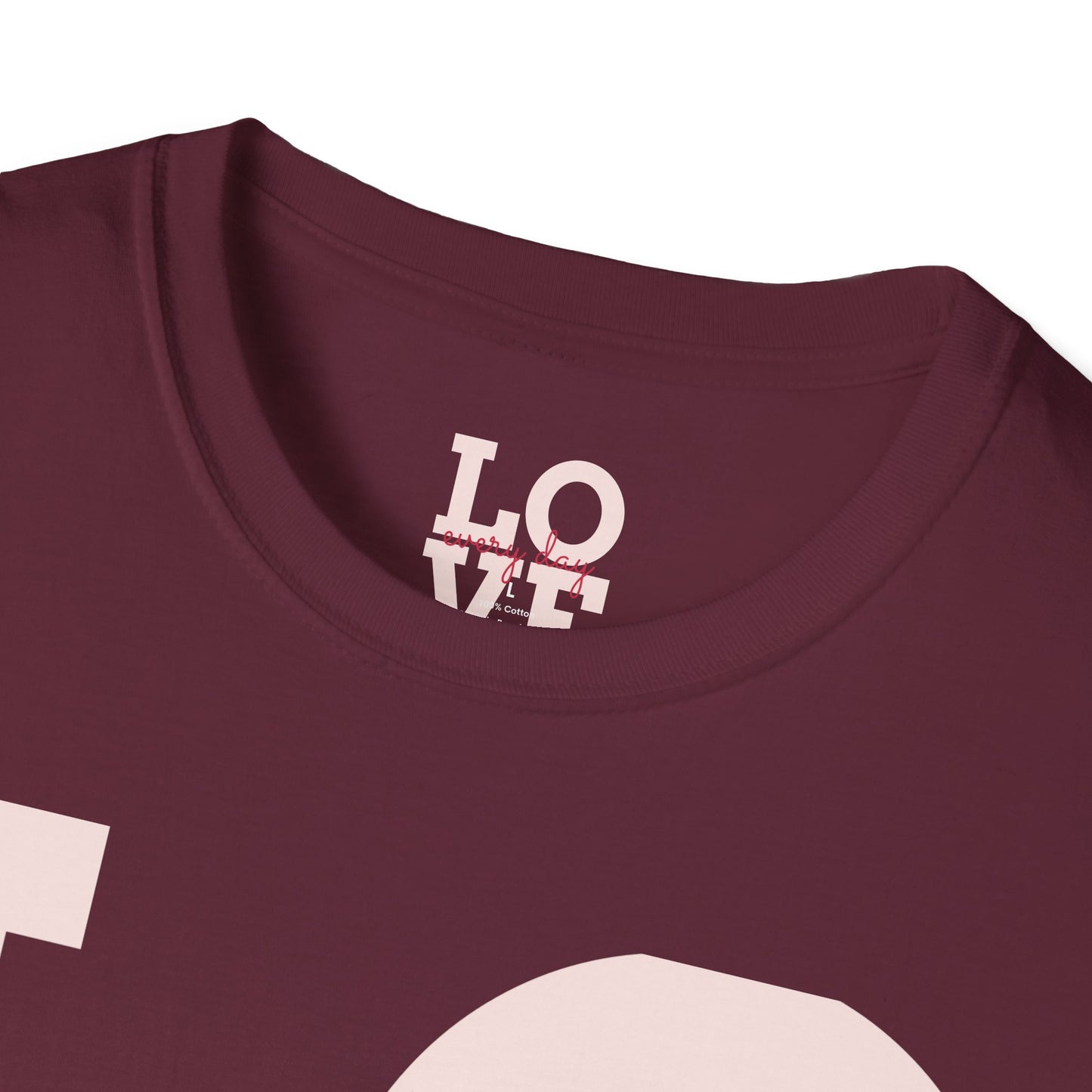 Unisex Softstyle T-Shirt - Everyday Love Graphic Tee with Dove Design