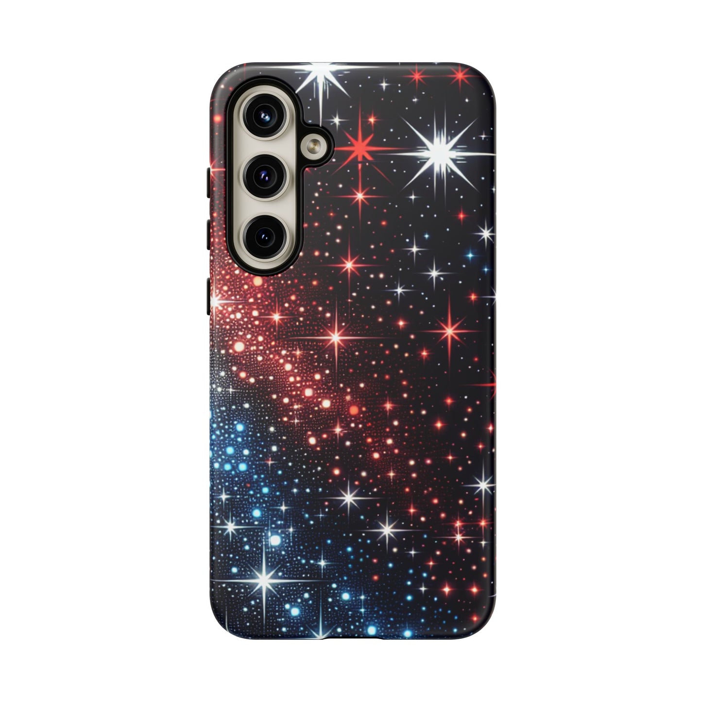 Phone Case, American Starry Night Tough Case, USA Flag Protective Cover, Patriotic iPhone Accessory, Military Veteran Gift