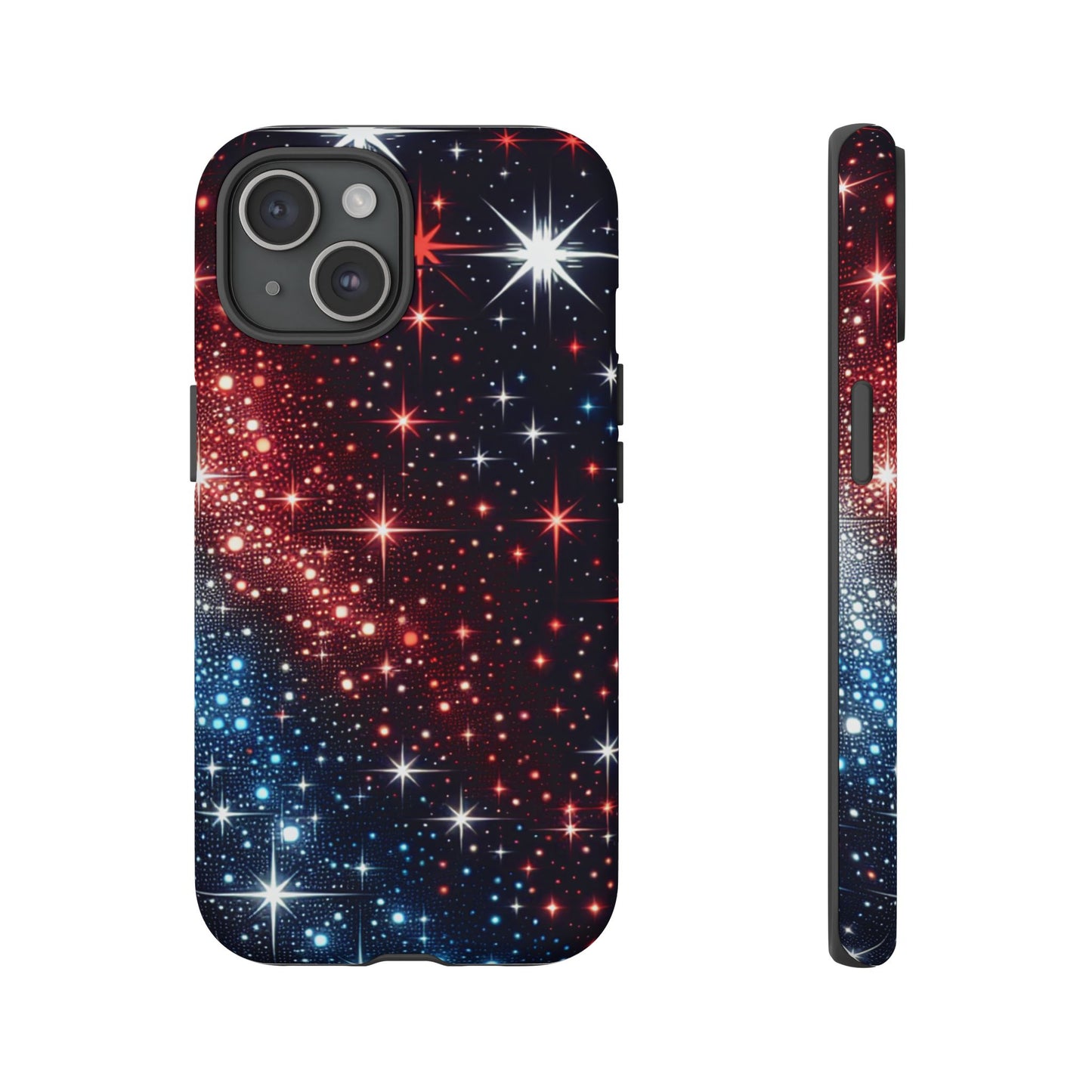 Phone Case, American Starry Night Tough Case, USA Flag Protective Cover, Patriotic iPhone Accessory, Military Veteran Gift