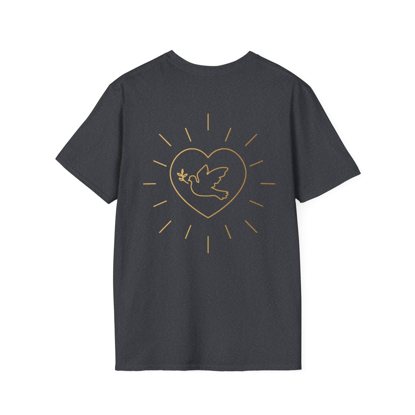 Unisex Softstyle T-Shirt - Everyday Love Graphic Tee with Dove Design