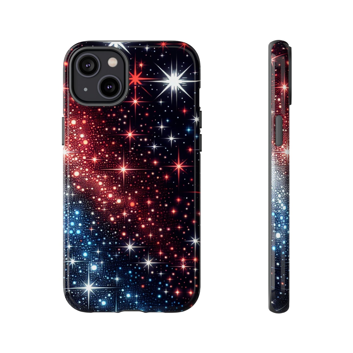Phone Case, American Starry Night Tough Case, USA Flag Protective Cover, Patriotic iPhone Accessory, Military Veteran Gift