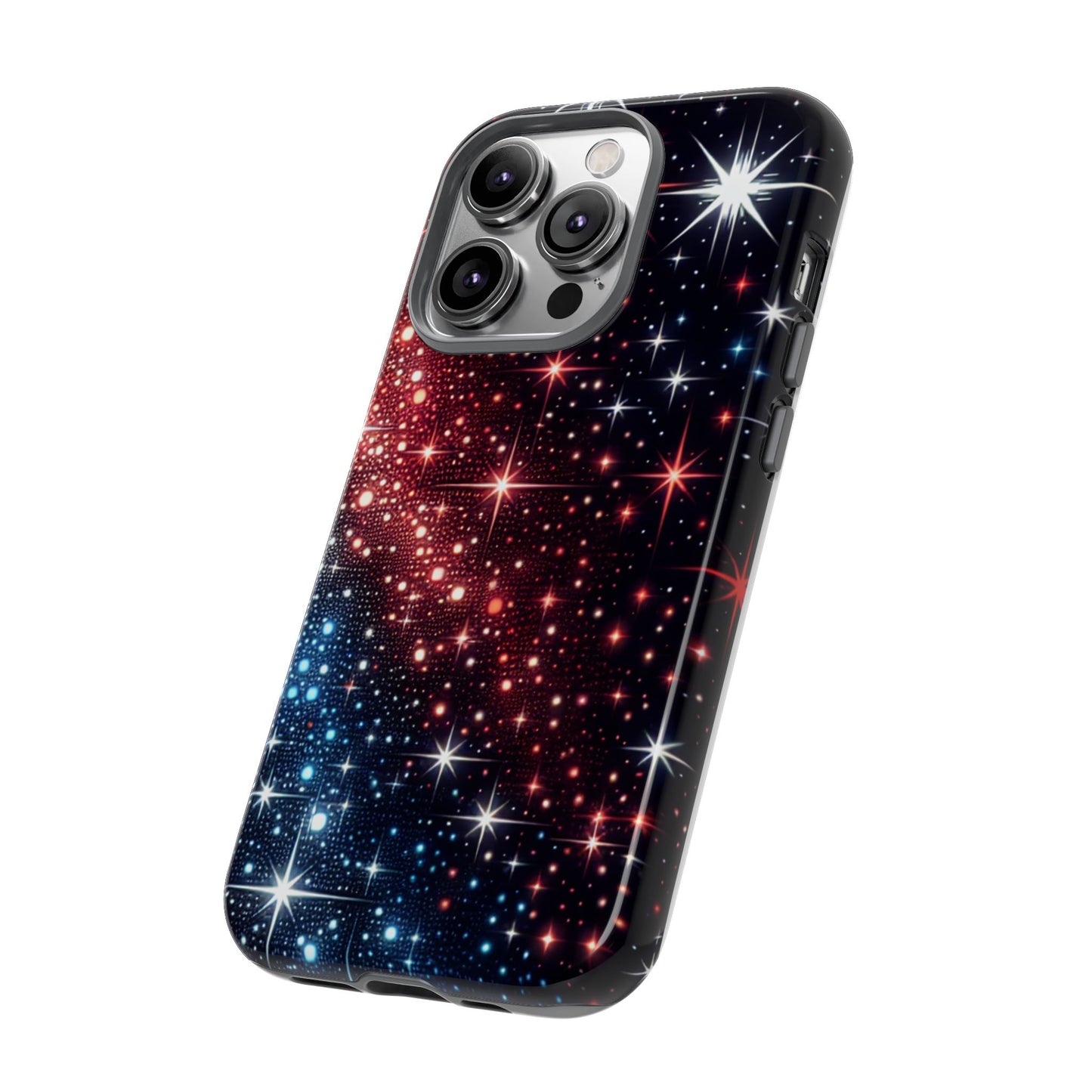 Phone Case, American Starry Night Tough Case, USA Flag Protective Cover, Patriotic iPhone Accessory, Military Veteran Gift