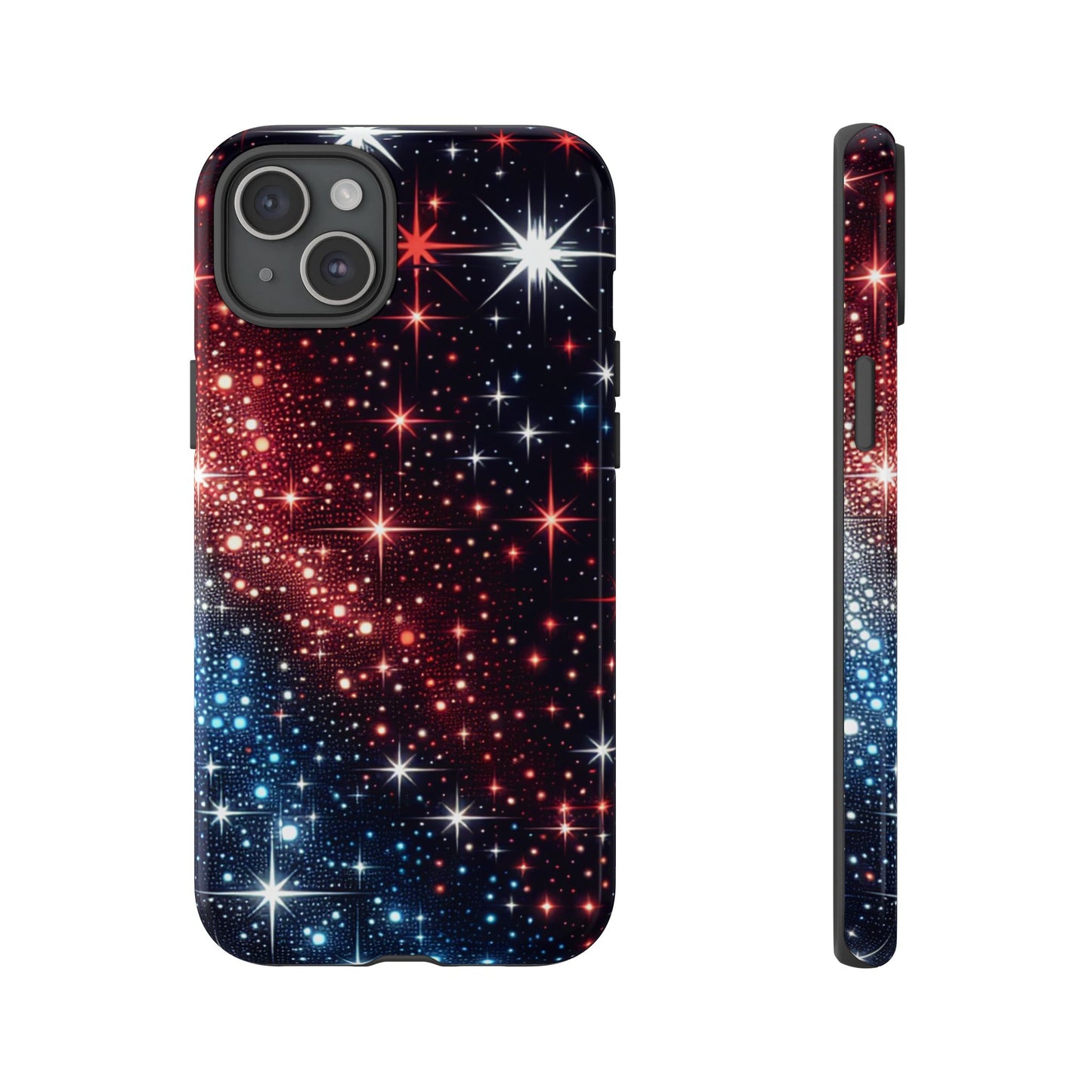 Phone Case, American Starry Night Tough Case, USA Flag Protective Cover, Patriotic iPhone Accessory, Military Veteran Gift