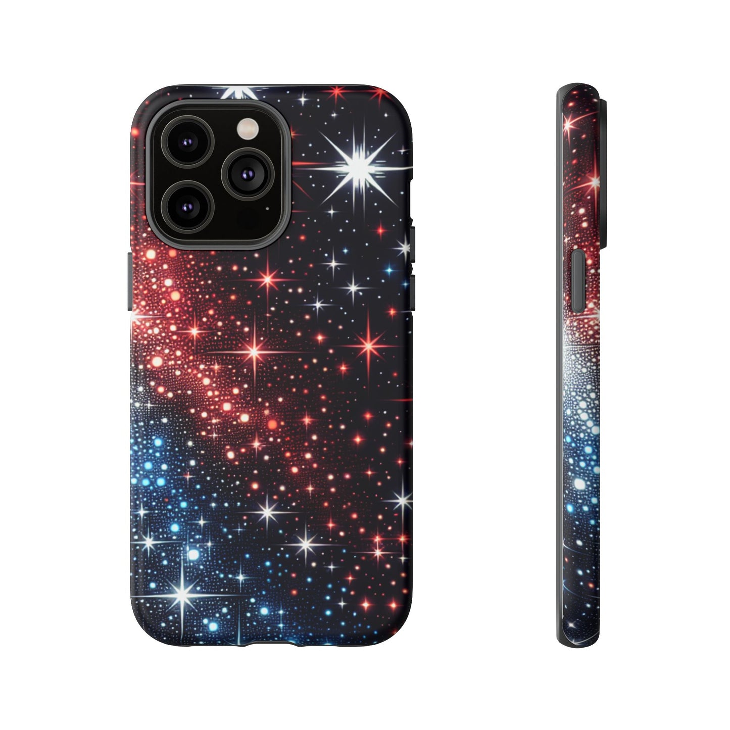 Phone Case, American Starry Night Tough Case, USA Flag Protective Cover, Patriotic iPhone Accessory, Military Veteran Gift