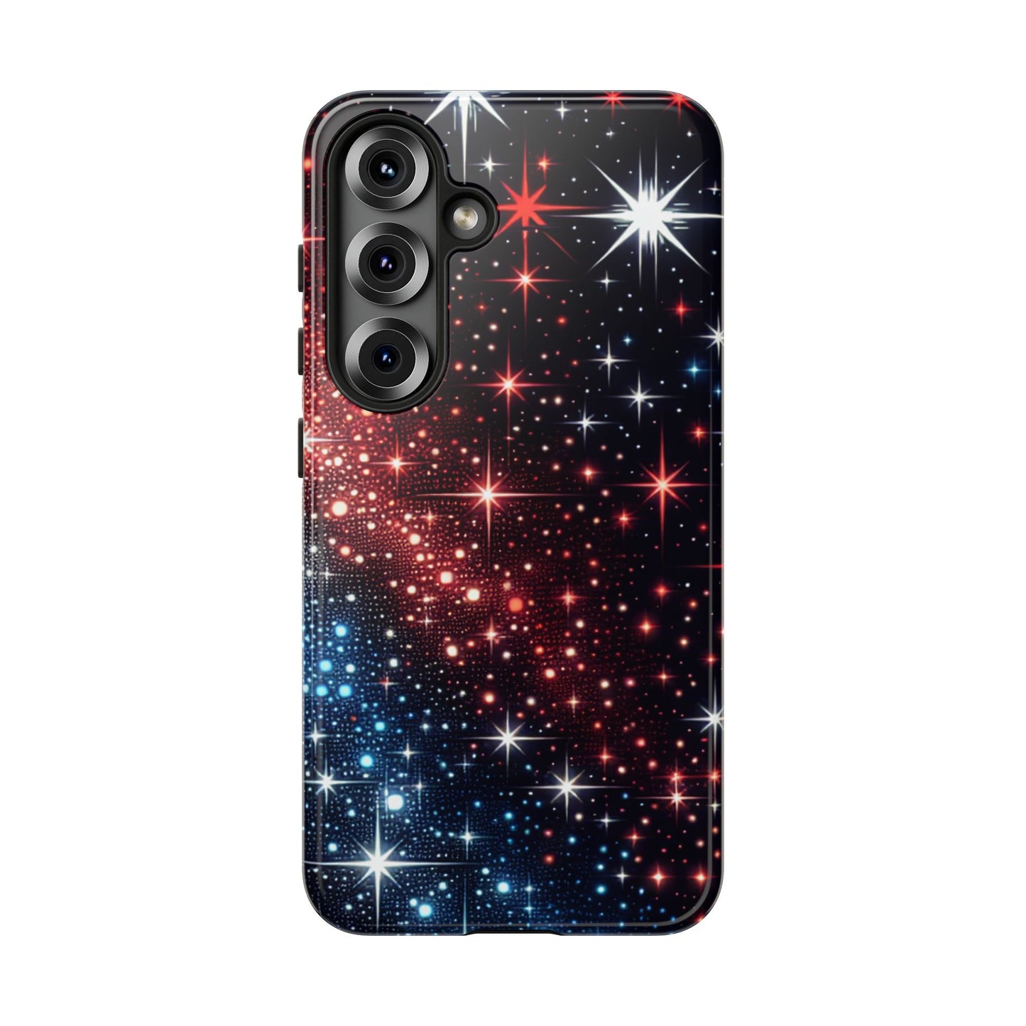 Phone Case, American Starry Night Tough Case, USA Flag Protective Cover, Patriotic iPhone Accessory, Military Veteran Gift