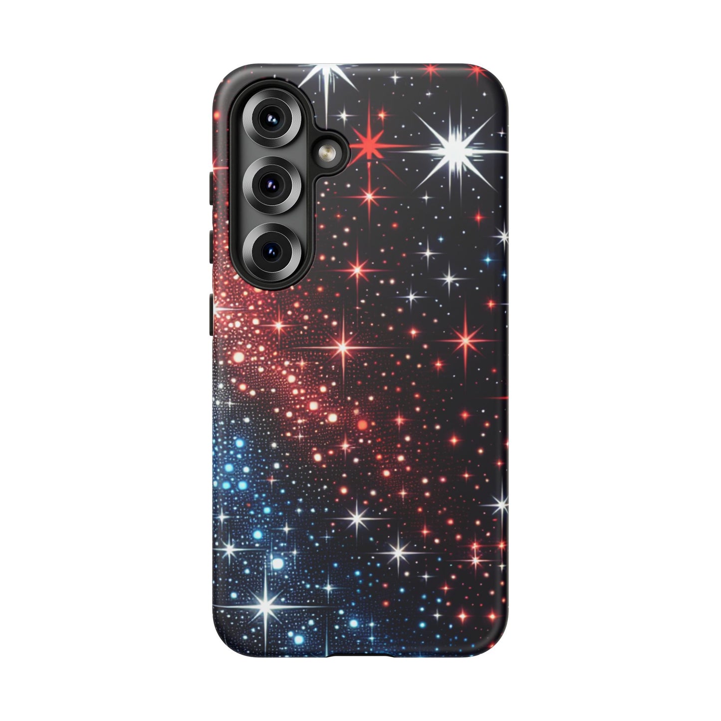 Phone Case, American Starry Night Tough Case, USA Flag Protective Cover, Patriotic iPhone Accessory, Military Veteran Gift