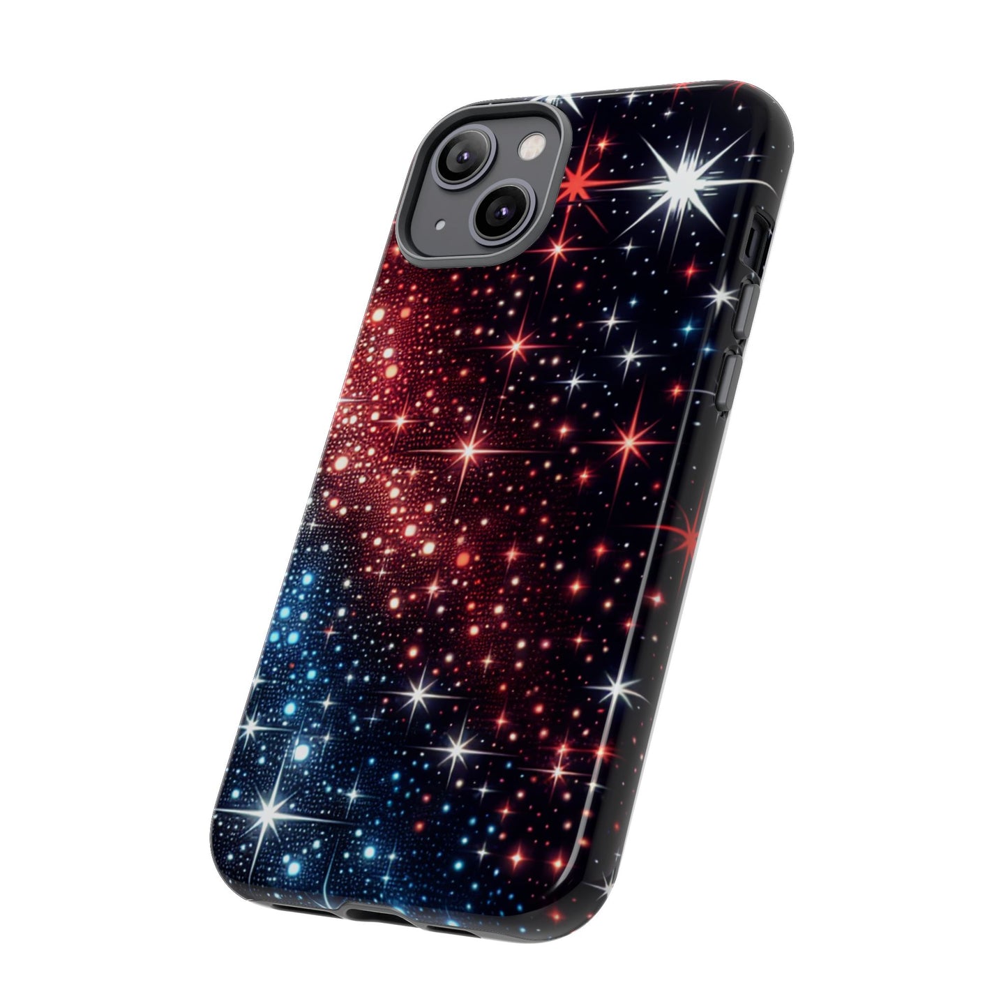 Phone Case, American Starry Night Tough Case, USA Flag Protective Cover, Patriotic iPhone Accessory, Military Veteran Gift