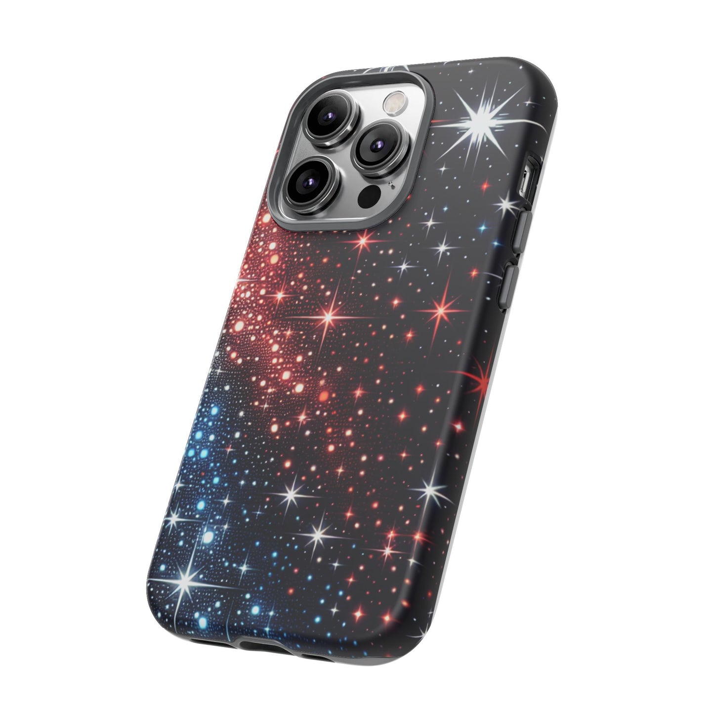Phone Case, American Starry Night Tough Case, USA Flag Protective Cover, Patriotic iPhone Accessory, Military Veteran Gift