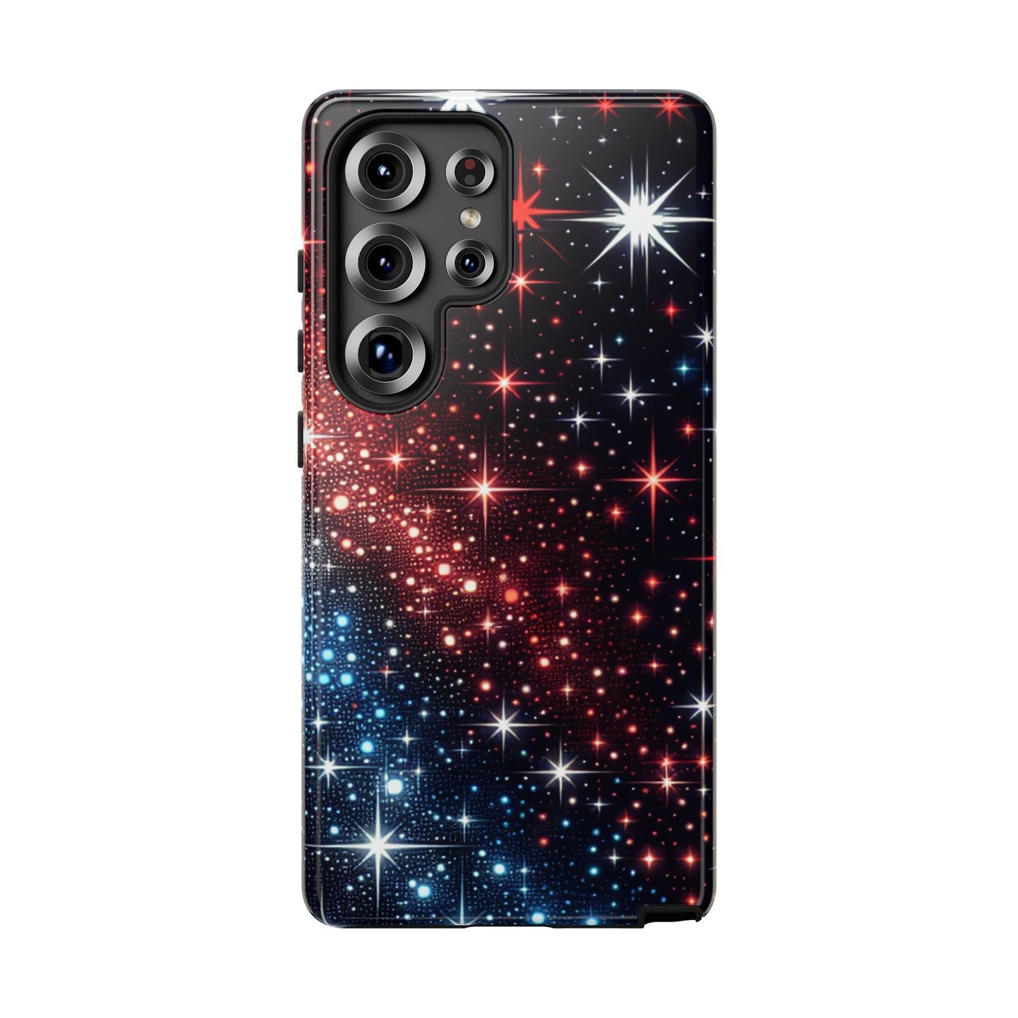 Phone Case, American Starry Night Tough Case, USA Flag Protective Cover, Patriotic iPhone Accessory, Military Veteran Gift