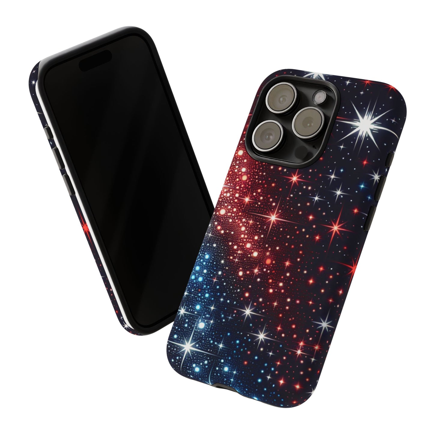 Phone Case, American Starry Night Tough Case, USA Flag Protective Cover, Patriotic iPhone Accessory, Military Veteran Gift