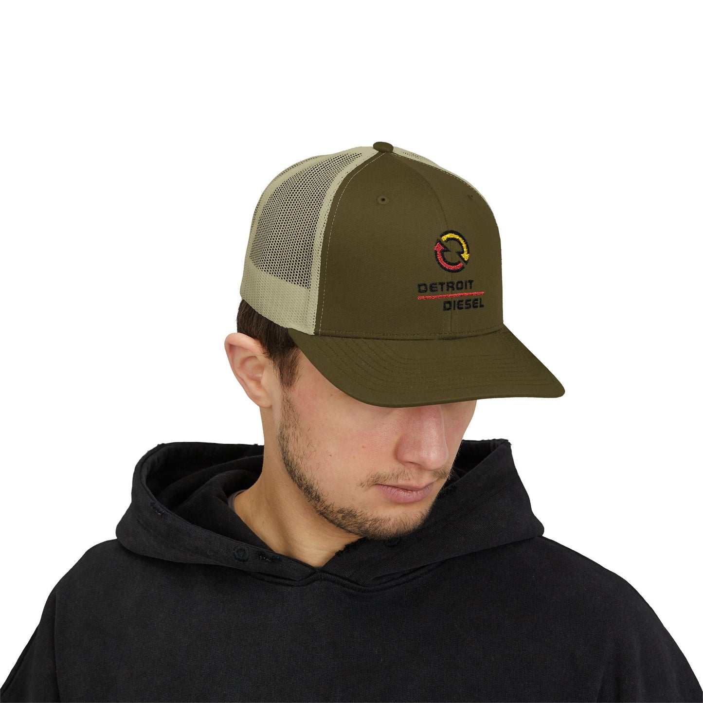 Detroit Diesel Snapback Trucker Cap - Stylish & Comfortable Hat for Auto Enthusiasts