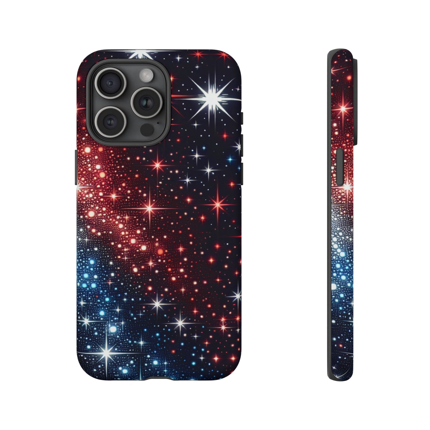 Phone Case, American Starry Night Tough Case, USA Flag Protective Cover, Patriotic iPhone Accessory, Military Veteran Gift