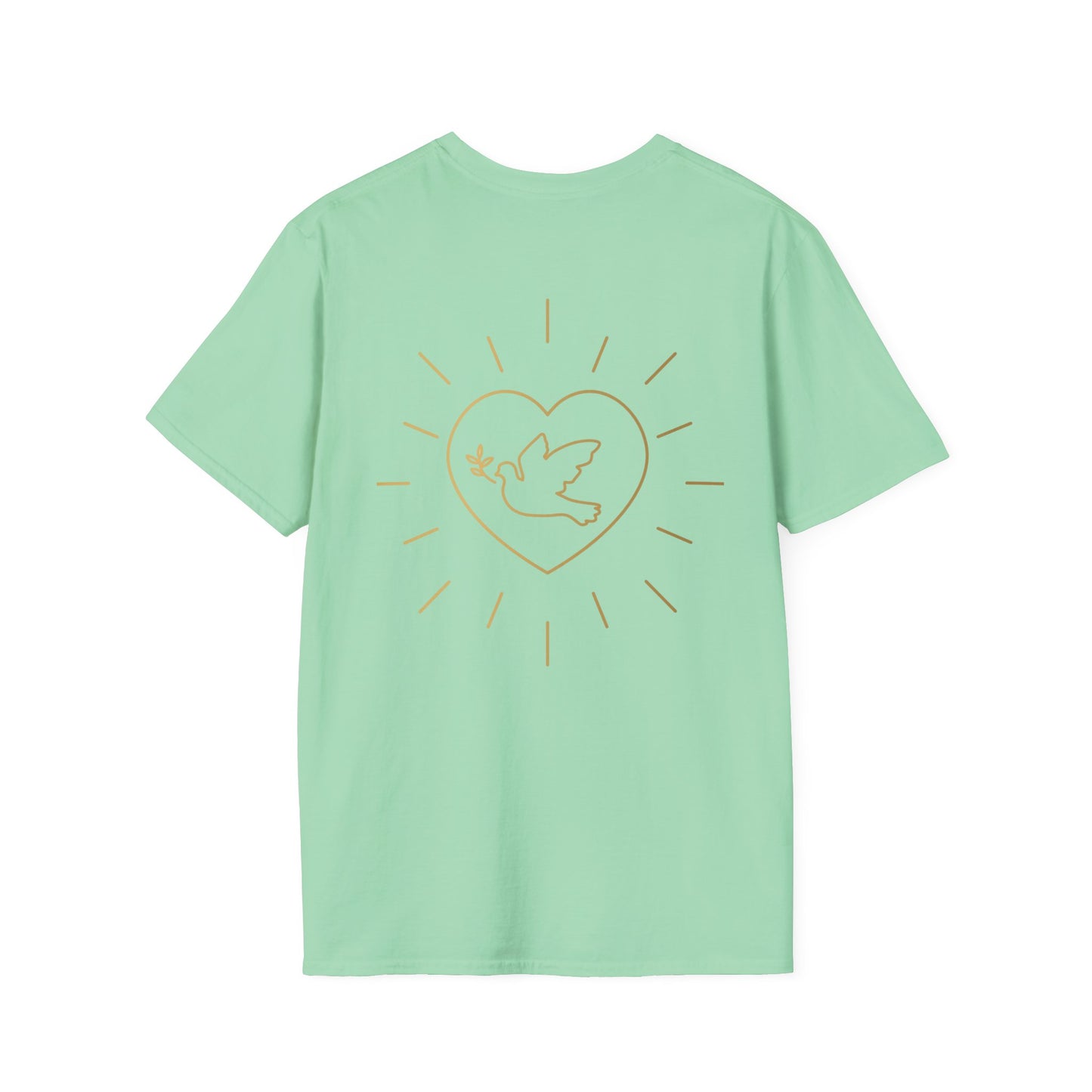 Unisex Softstyle T-Shirt - Everyday Love Graphic Tee with Dove Design