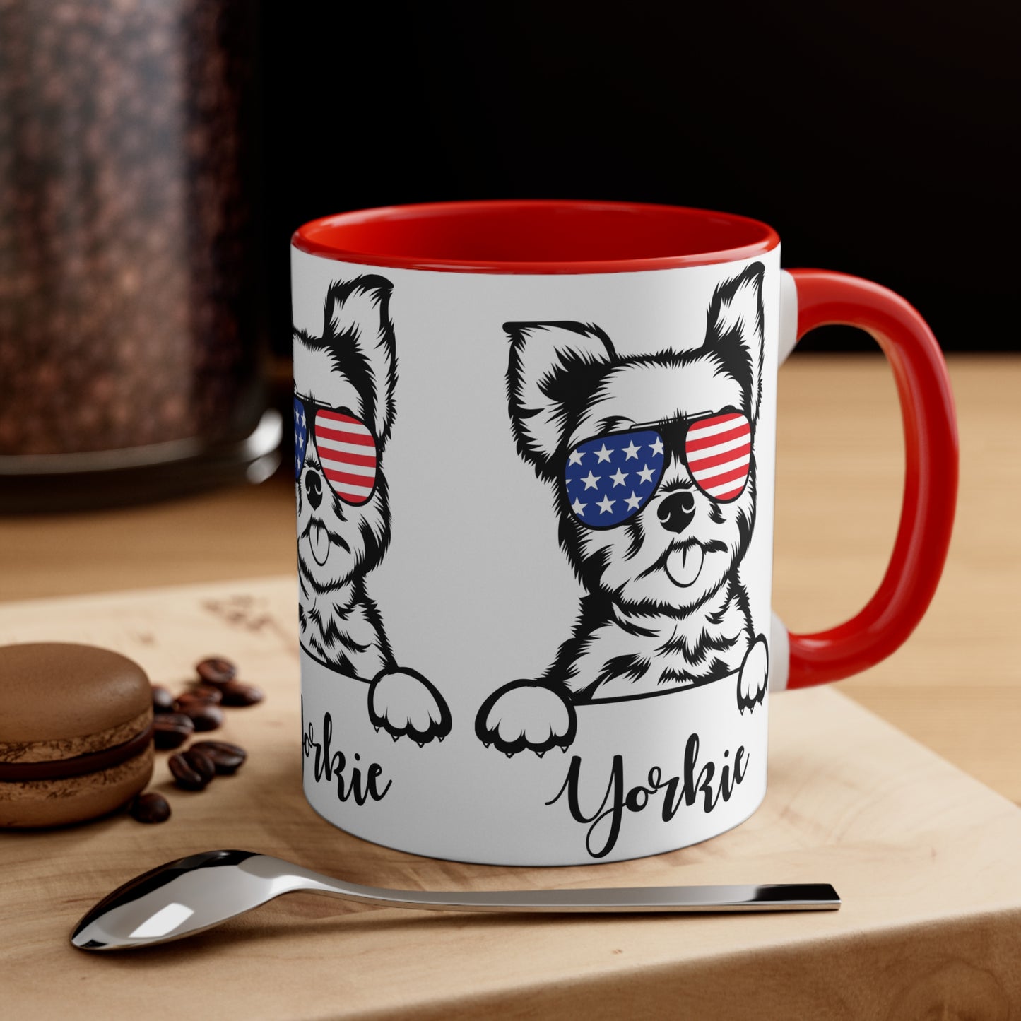 Yorkie USA Coffee Mug, 11oz