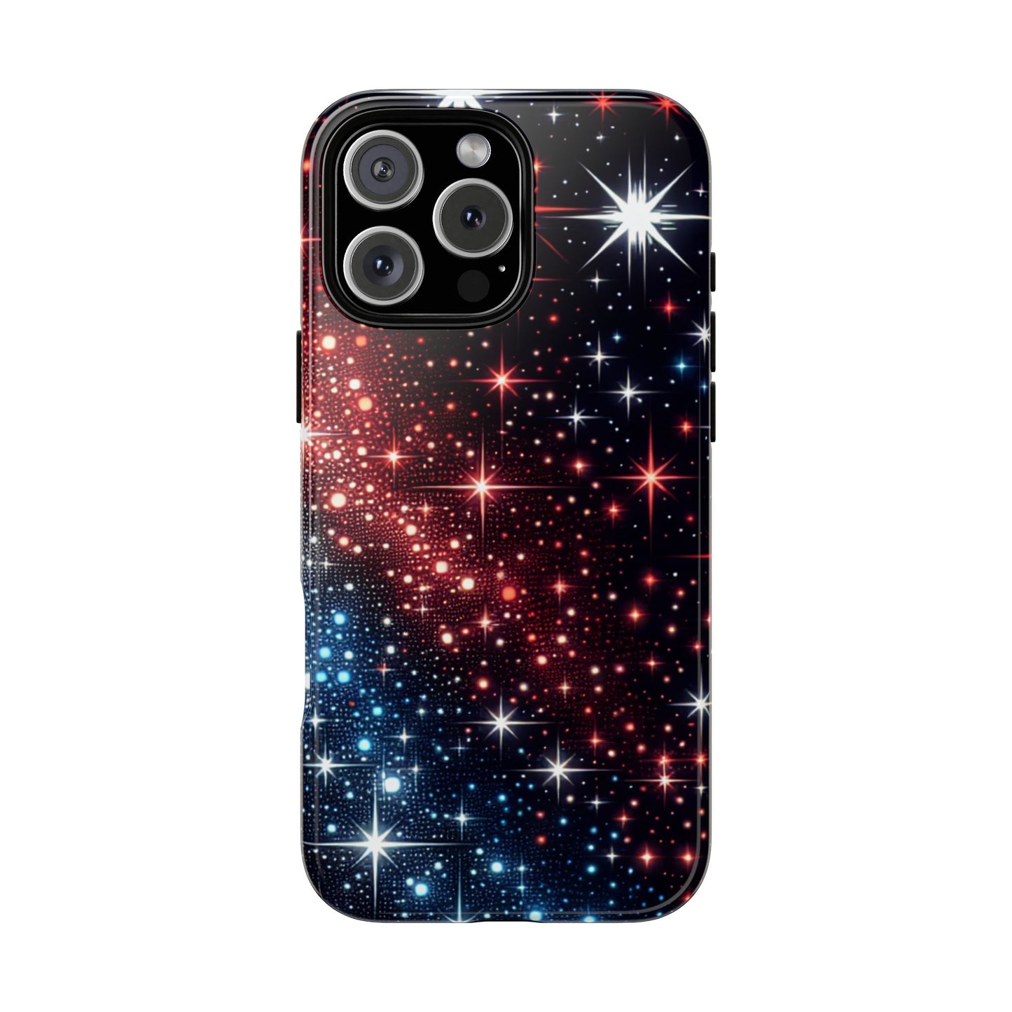 Phone Case, American Starry Night Tough Case, USA Flag Protective Cover, Patriotic iPhone Accessory, Military Veteran Gift
