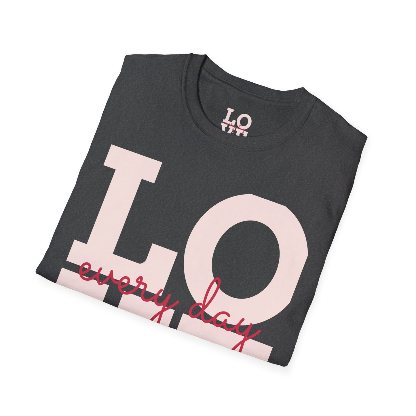 Unisex Softstyle T-Shirt - Everyday Love Graphic Tee with Dove Design