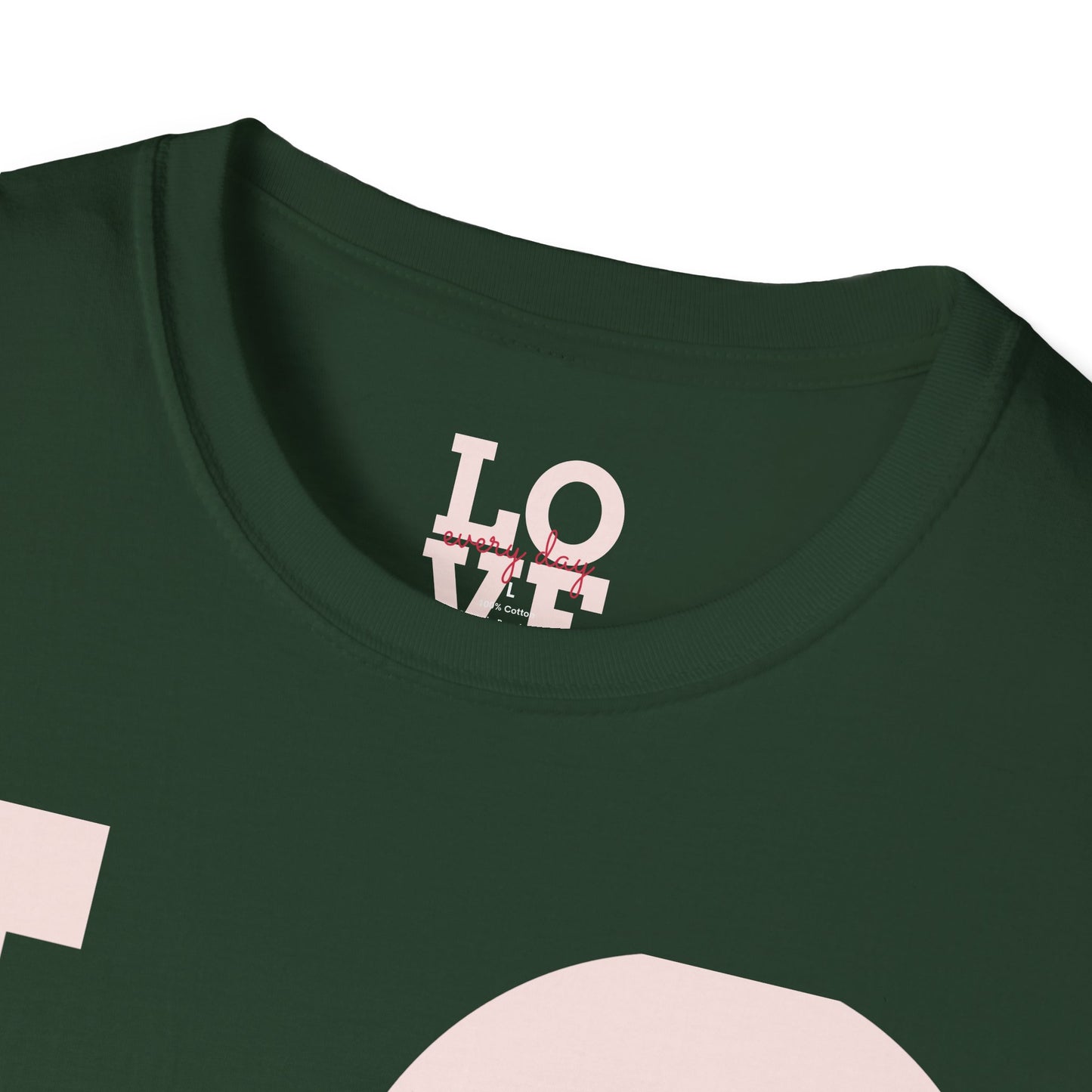 Unisex Softstyle T-Shirt - Everyday Love Graphic Tee with Dove Design