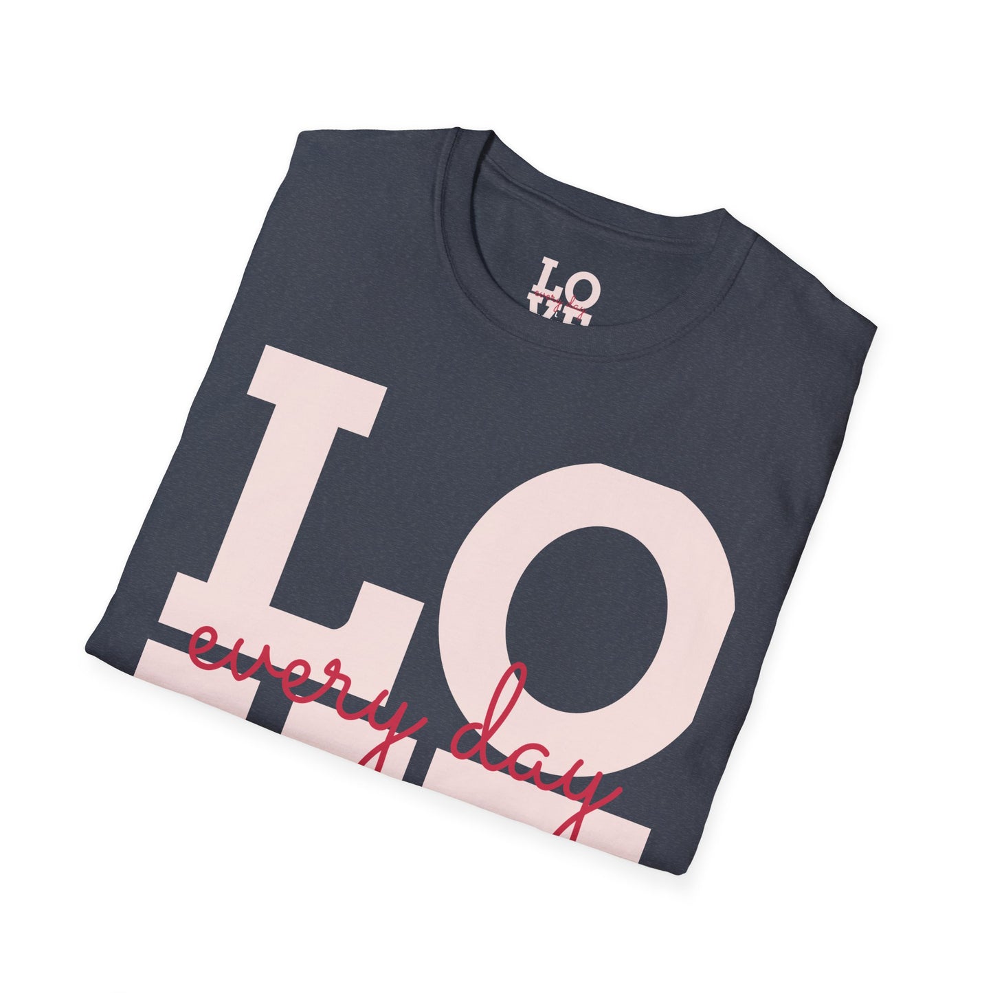 Unisex Softstyle T-Shirt - Everyday Love Graphic Tee with Dove Design