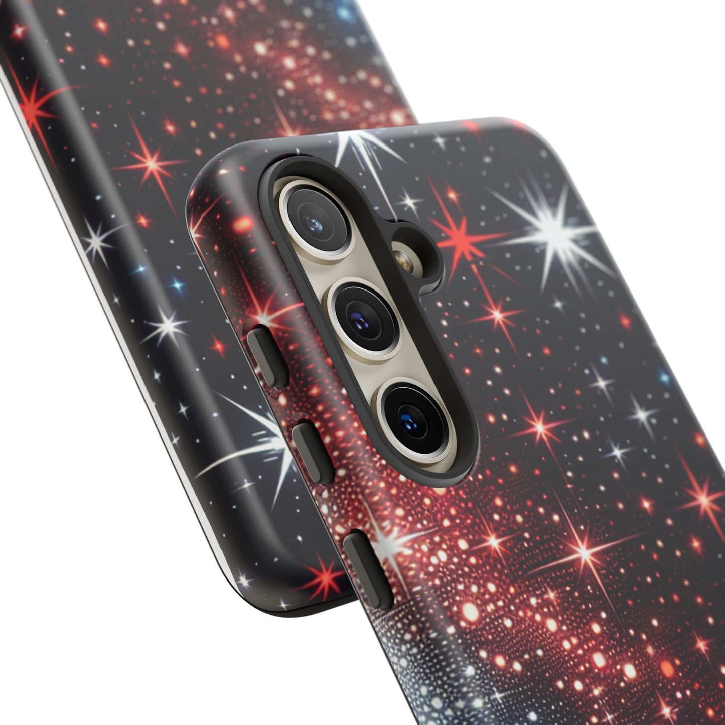 Phone Case, American Starry Night Tough Case, USA Flag Protective Cover, Patriotic iPhone Accessory, Military Veteran Gift