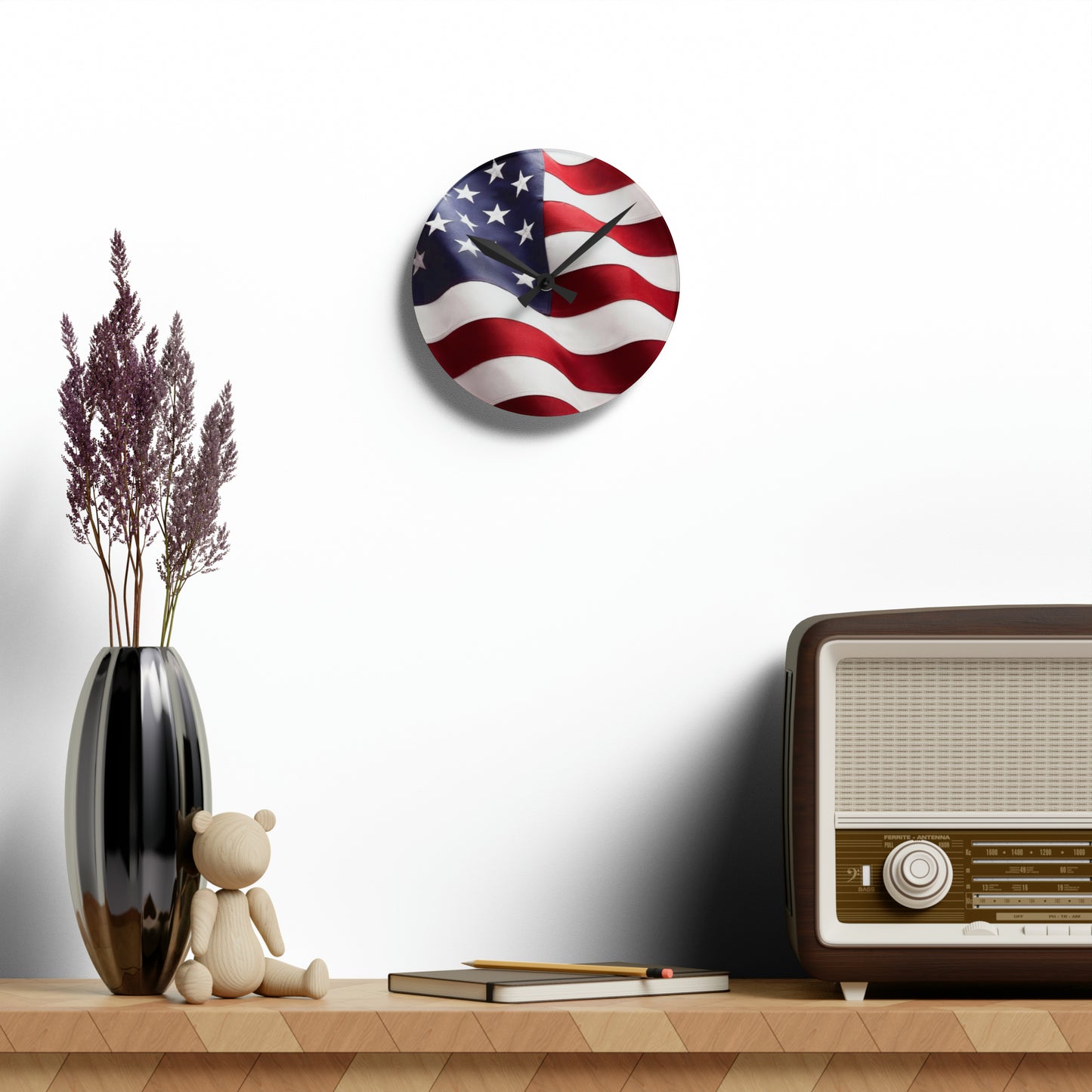 USA Acrylic Wall Clock