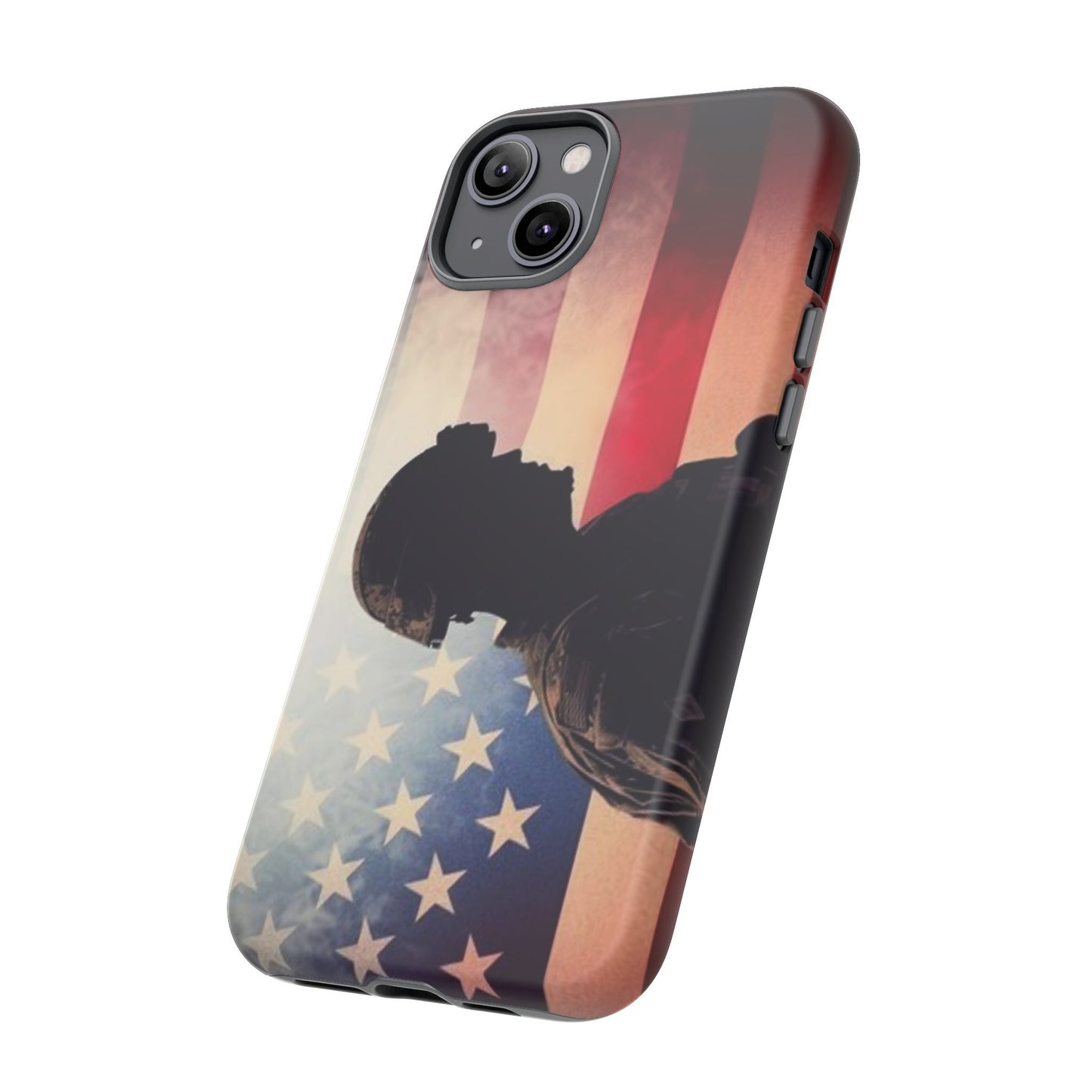 Phone Case - Army Proud Tough Military iPhone Cover, Soldier Gift, Protective Cellphone Case, Military Service Appreciation, Camouflage