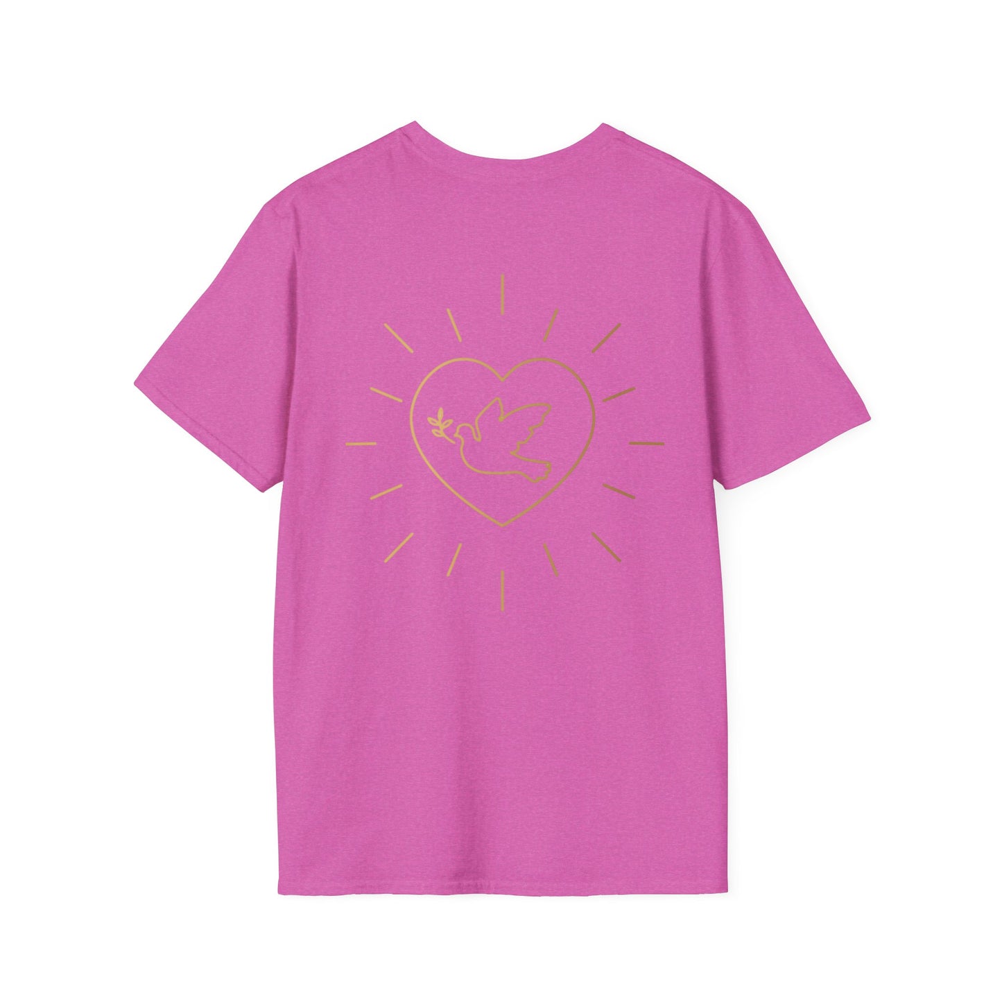 Unisex Softstyle T-Shirt - Everyday Love Graphic Tee with Dove Design