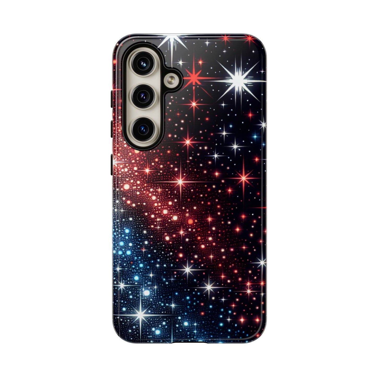 Phone Case, American Starry Night Tough Case, USA Flag Protective Cover, Patriotic iPhone Accessory, Military Veteran Gift