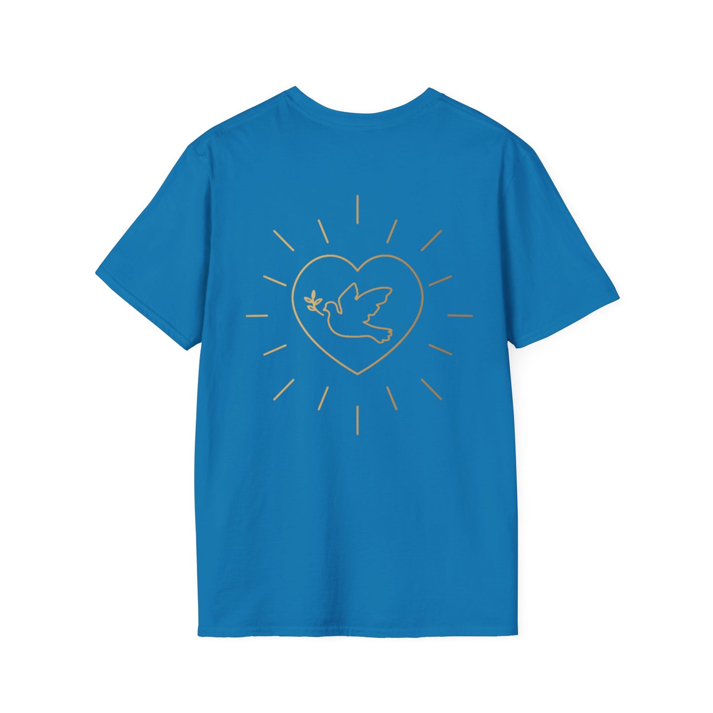 Unisex Softstyle T-Shirt - Everyday Love Graphic Tee with Dove Design