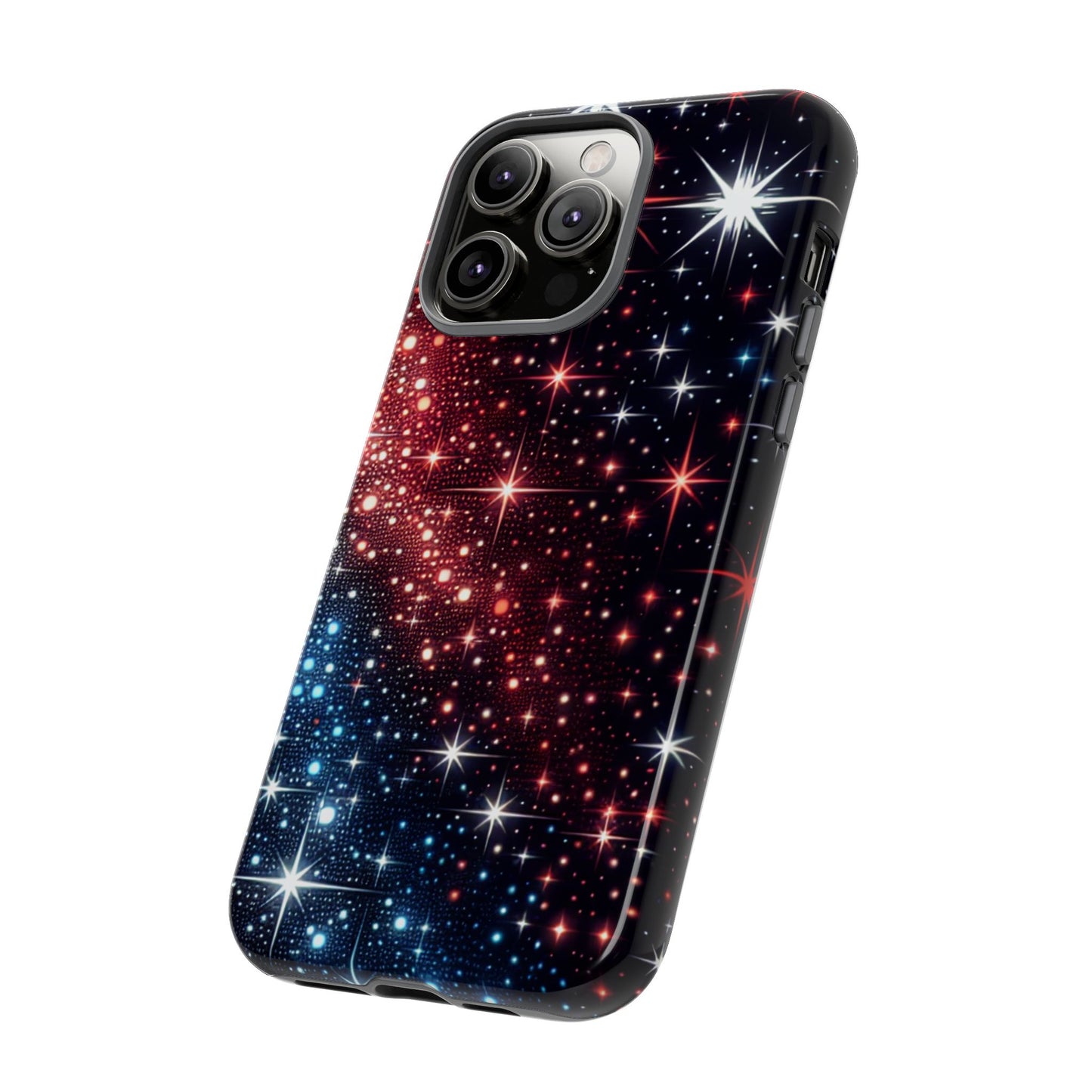 Phone Case, American Starry Night Tough Case, USA Flag Protective Cover, Patriotic iPhone Accessory, Military Veteran Gift