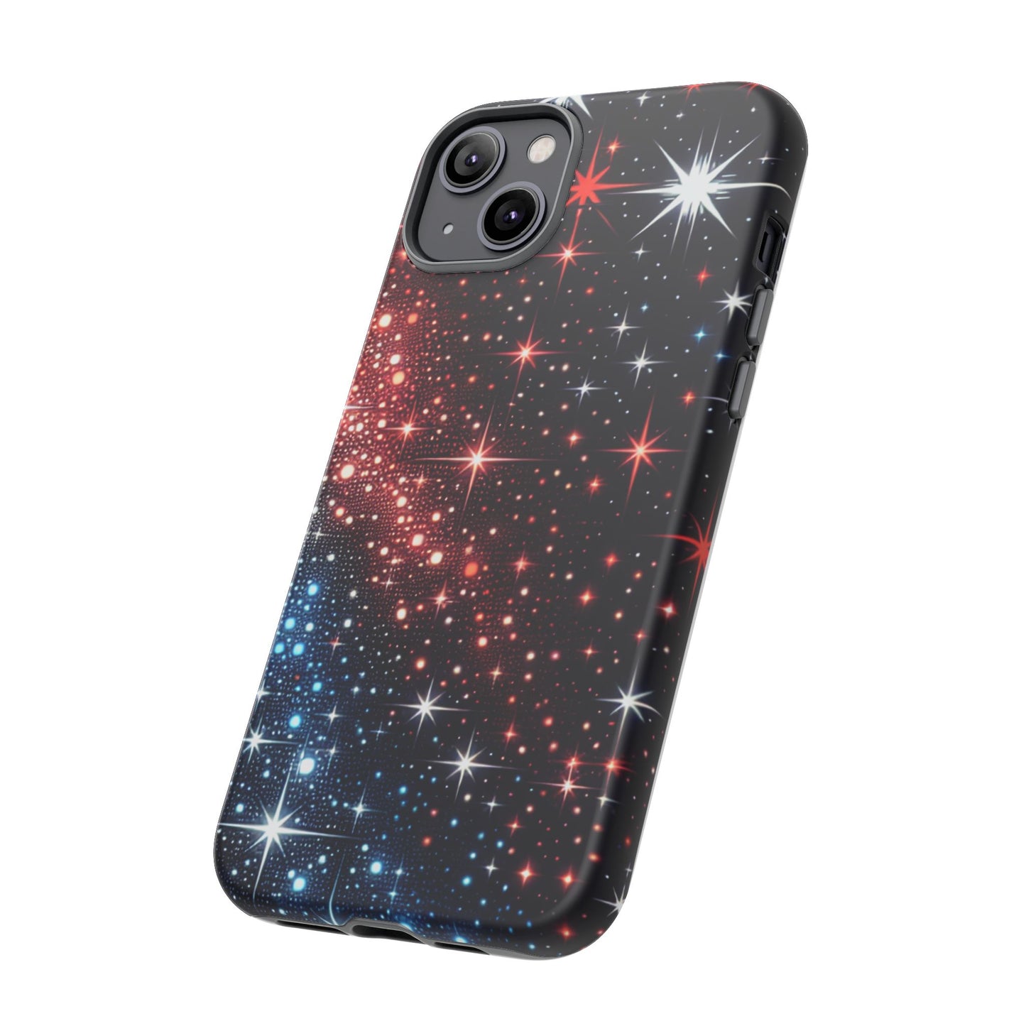 Phone Case, American Starry Night Tough Case, USA Flag Protective Cover, Patriotic iPhone Accessory, Military Veteran Gift