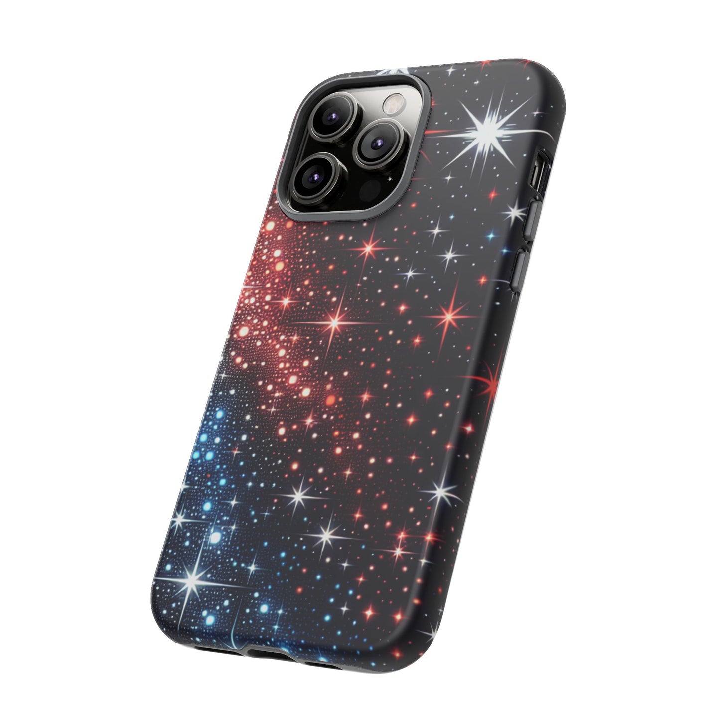 Phone Case, American Starry Night Tough Case, USA Flag Protective Cover, Patriotic iPhone Accessory, Military Veteran Gift