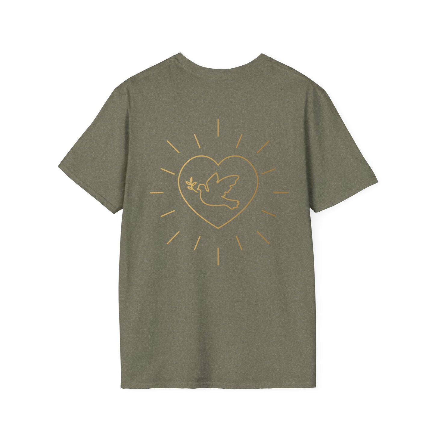 Unisex Softstyle T-Shirt - Everyday Love Graphic Tee with Dove Design