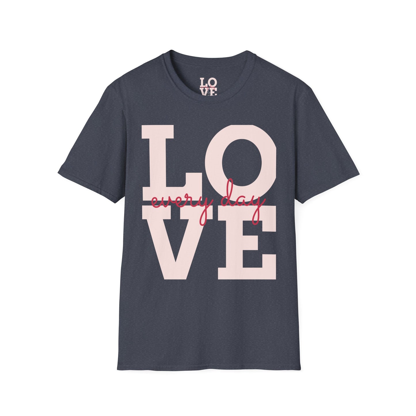 Unisex Softstyle T-Shirt - Everyday Love Graphic Tee with Dove Design