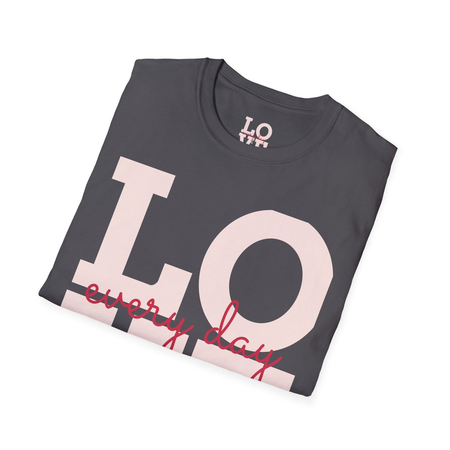 Unisex Softstyle T-Shirt - Everyday Love Graphic Tee with Dove Design