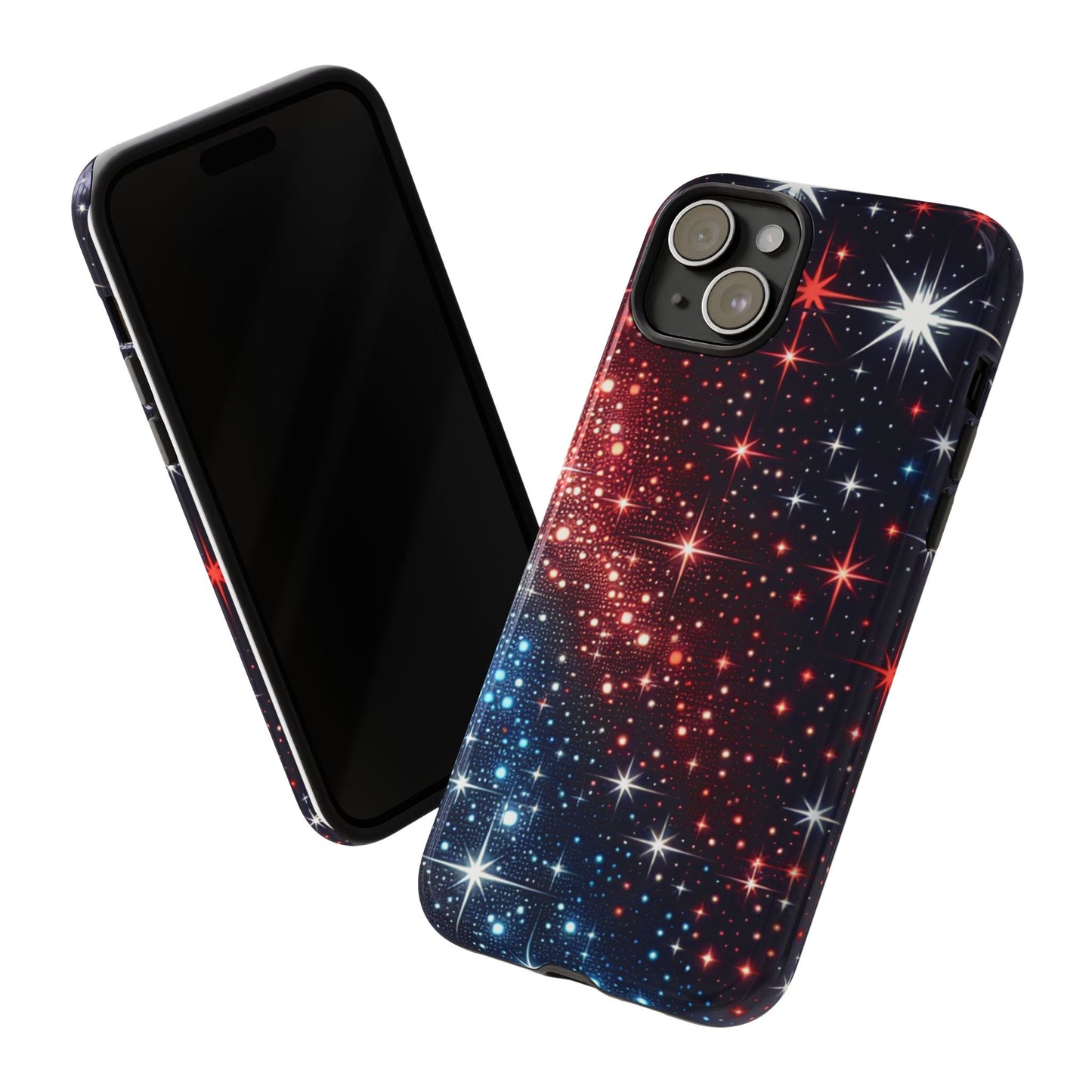Phone Case, American Starry Night Tough Case, USA Flag Protective Cover, Patriotic iPhone Accessory, Military Veteran Gift