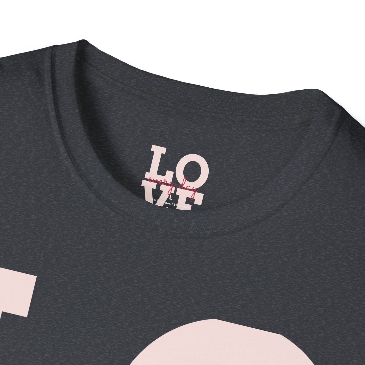 Unisex Softstyle T-Shirt - Everyday Love Graphic Tee with Dove Design