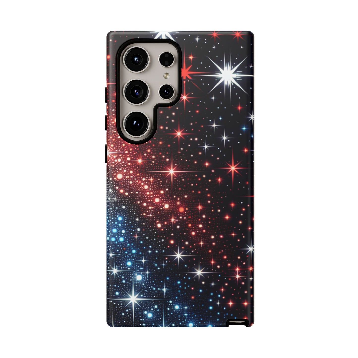 Phone Case, American Starry Night Tough Case, USA Flag Protective Cover, Patriotic iPhone Accessory, Military Veteran Gift