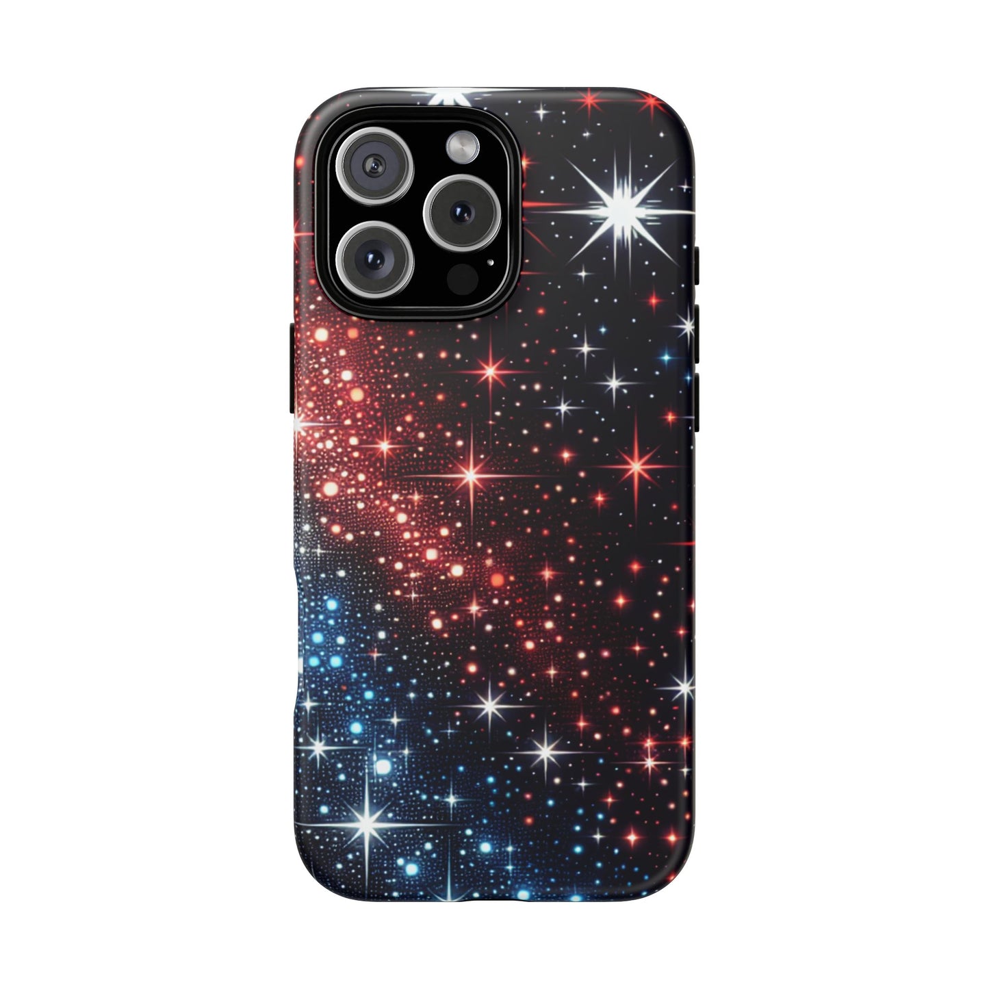 Phone Case, American Starry Night Tough Case, USA Flag Protective Cover, Patriotic iPhone Accessory, Military Veteran Gift