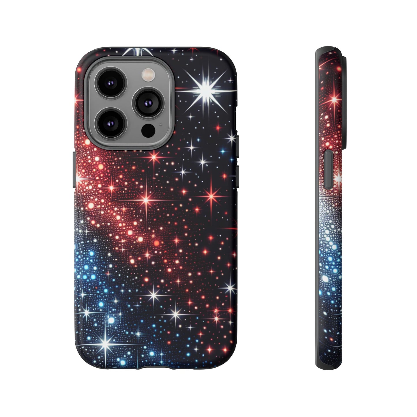 Phone Case, American Starry Night Tough Case, USA Flag Protective Cover, Patriotic iPhone Accessory, Military Veteran Gift
