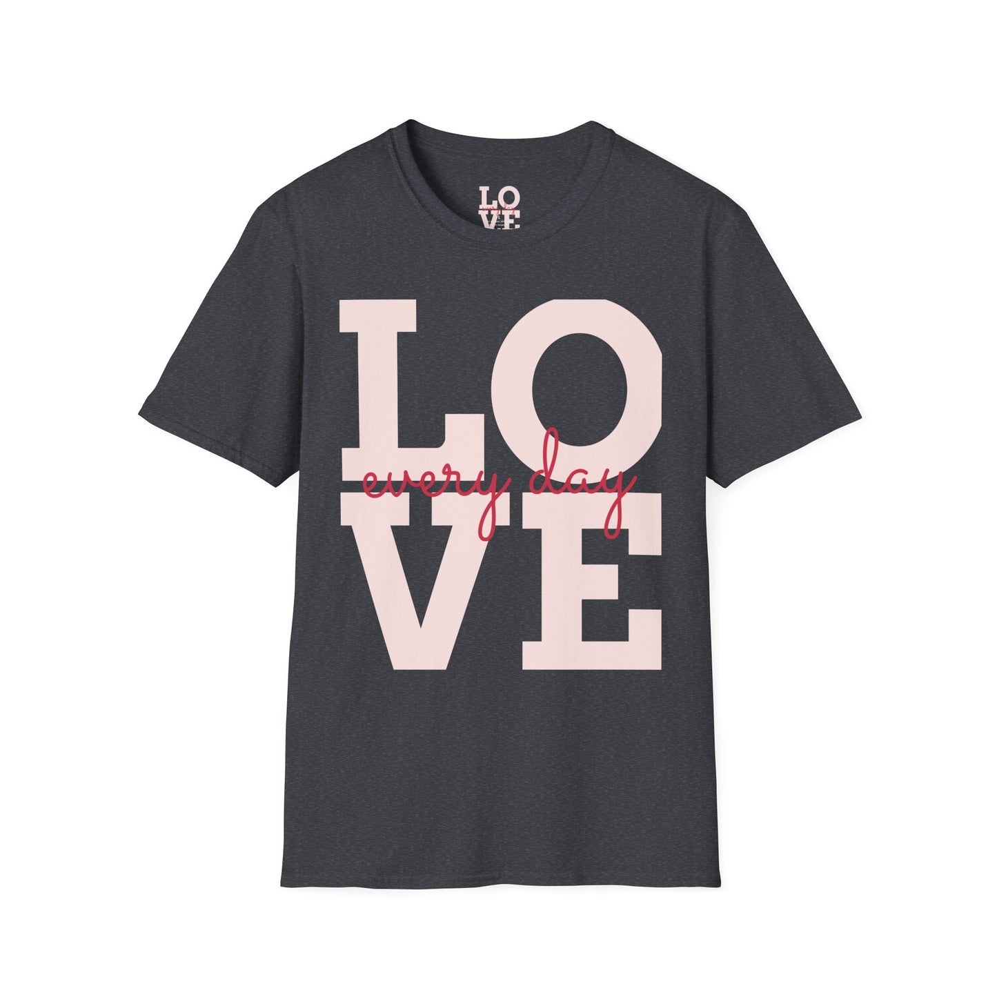 Unisex Softstyle T-Shirt - Everyday Love Graphic Tee with Dove Design