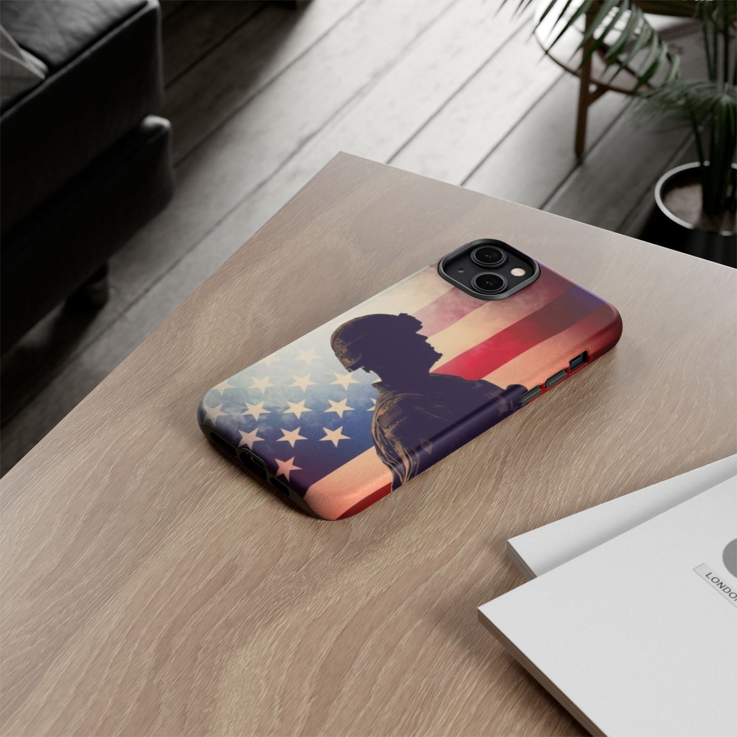 Phone Case - Army Proud Tough Military iPhone Cover, Soldier Gift, Protective Cellphone Case, Military Service Appreciation, Camouflage