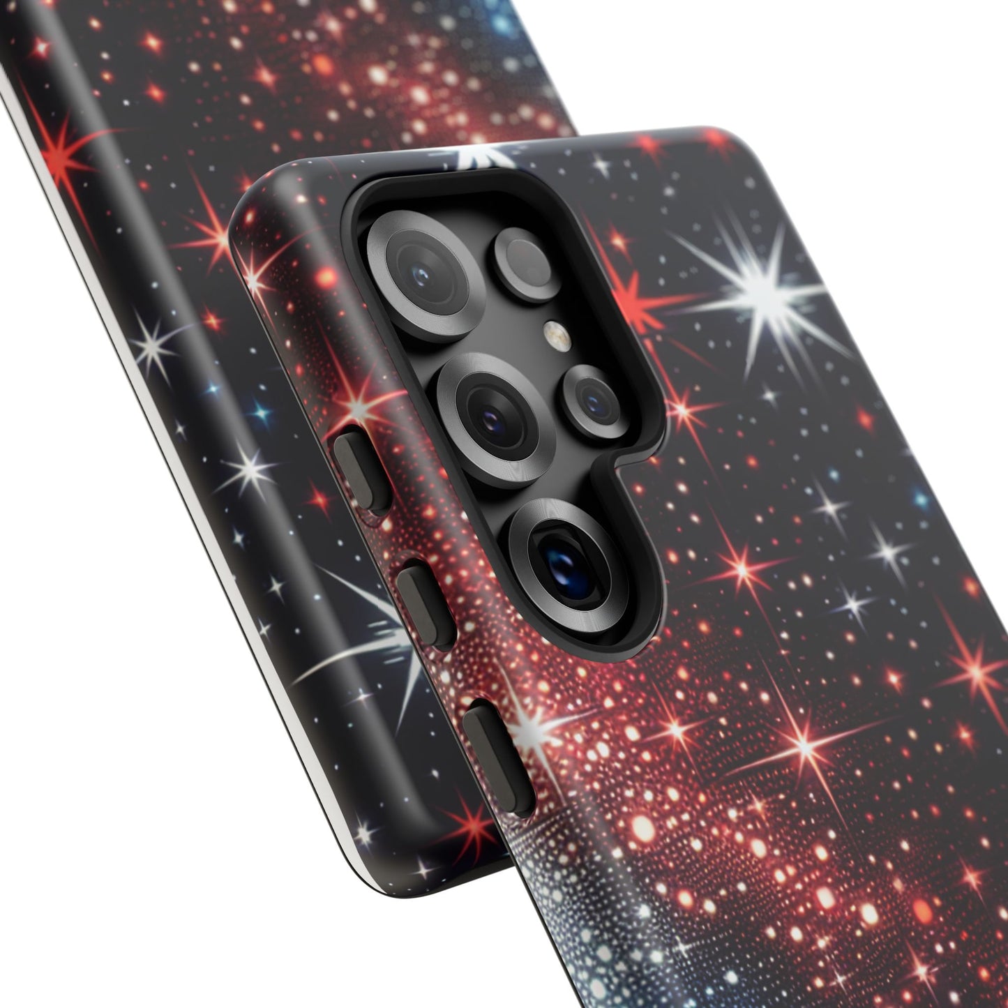 Phone Case, American Starry Night Tough Case, USA Flag Protective Cover, Patriotic iPhone Accessory, Military Veteran Gift