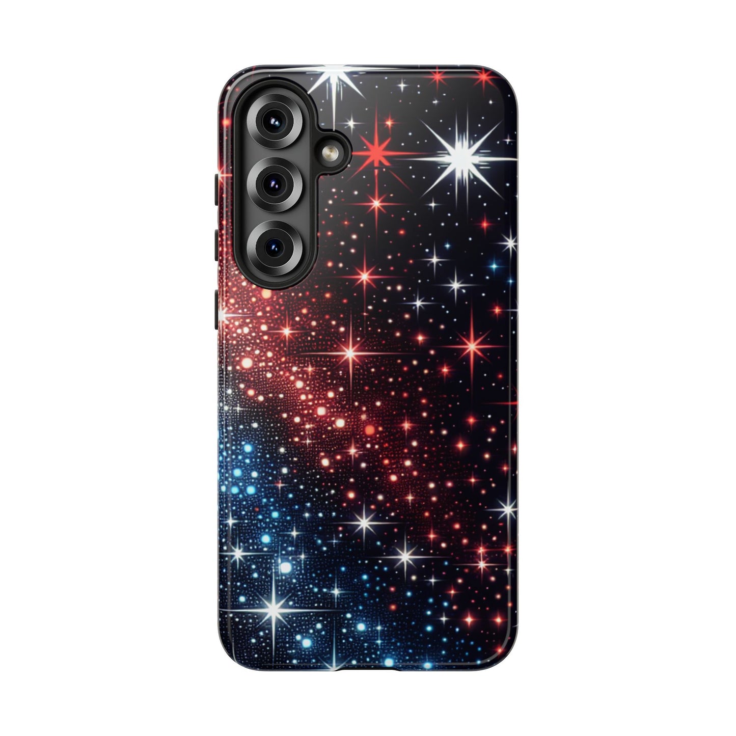 Phone Case, American Starry Night Tough Case, USA Flag Protective Cover, Patriotic iPhone Accessory, Military Veteran Gift
