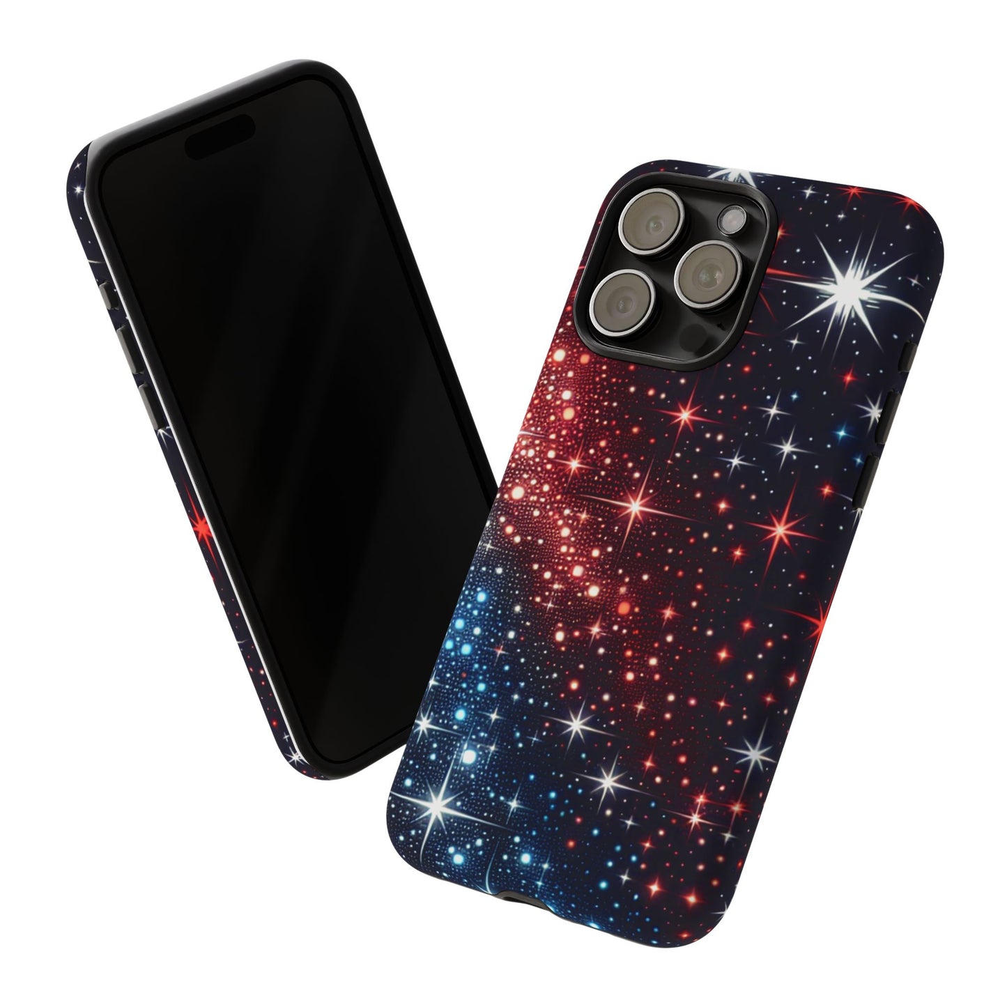Phone Case, American Starry Night Tough Case, USA Flag Protective Cover, Patriotic iPhone Accessory, Military Veteran Gift