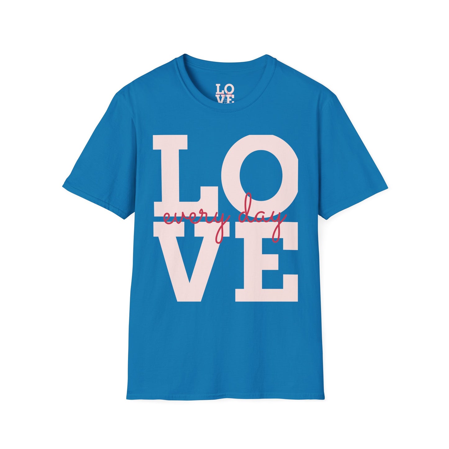 Unisex Softstyle T-Shirt - Everyday Love Graphic Tee with Dove Design