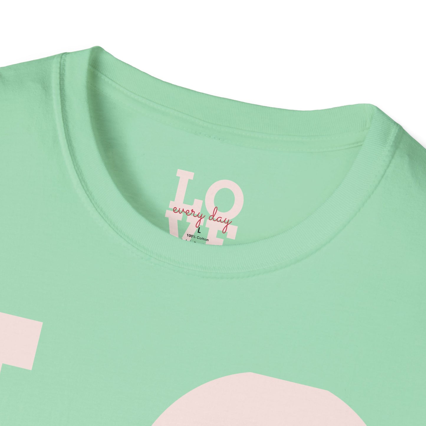Unisex Softstyle T-Shirt - Everyday Love Graphic Tee with Dove Design