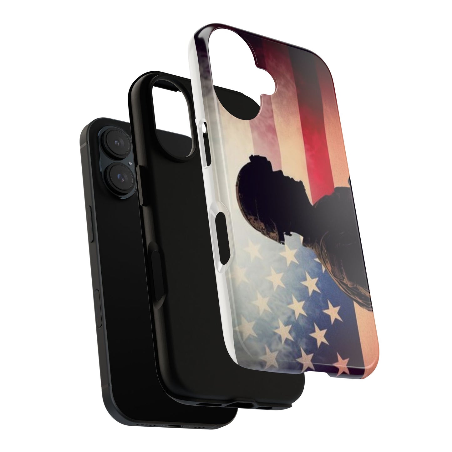 Phone Case - Army Proud Tough Military iPhone Cover, Soldier Gift, Protective Cellphone Case, Military Service Appreciation, Camouflage