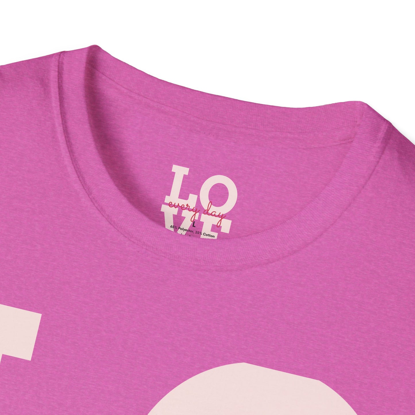 Unisex Softstyle T-Shirt - Everyday Love Graphic Tee with Dove Design