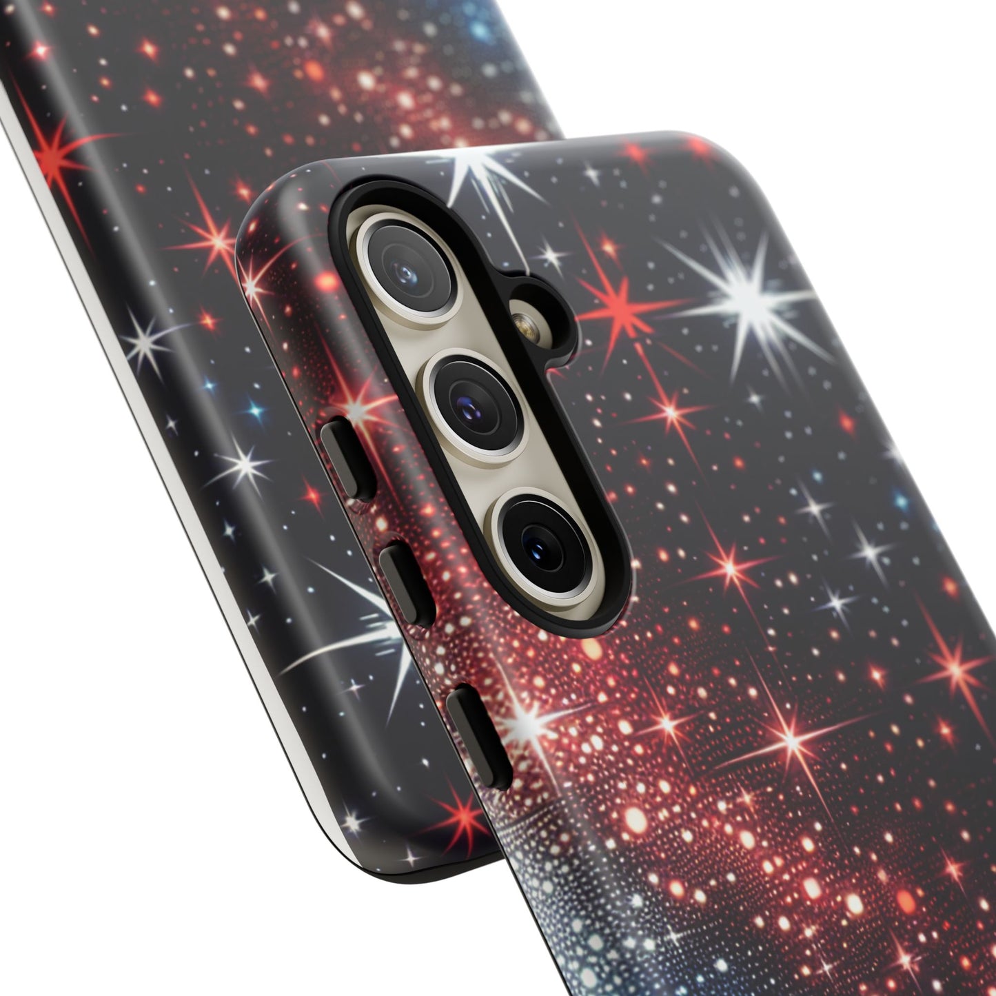 Phone Case, American Starry Night Tough Case, USA Flag Protective Cover, Patriotic iPhone Accessory, Military Veteran Gift